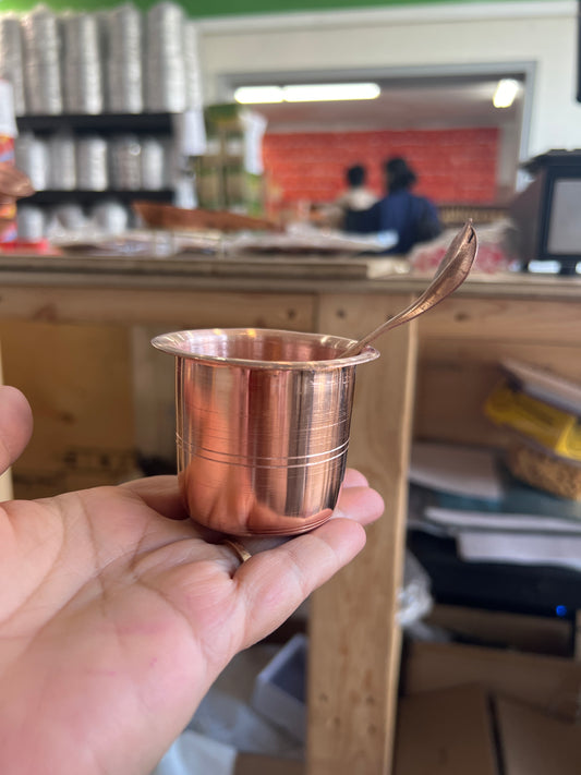 Hand made Pure Copper Pancha Patra