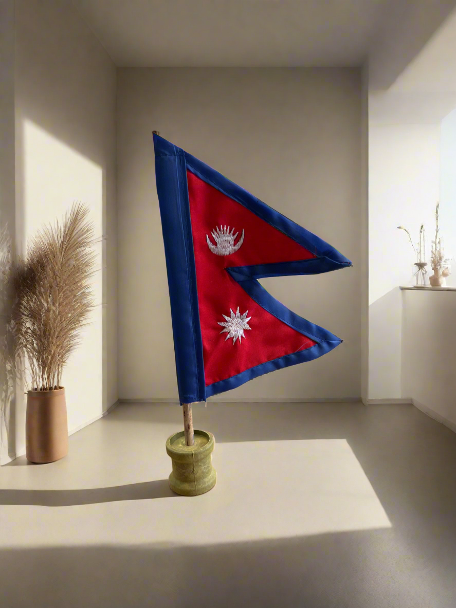 Nepal Flag With Stand