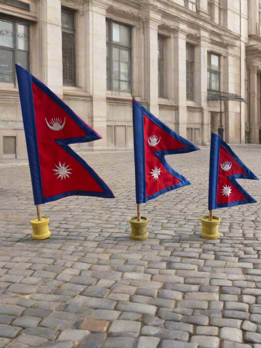 Nepal Flag With Stand