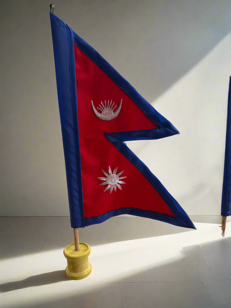 Nepal Flag With Stand