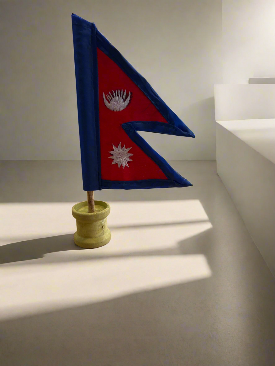 Nepal Flag With Stand