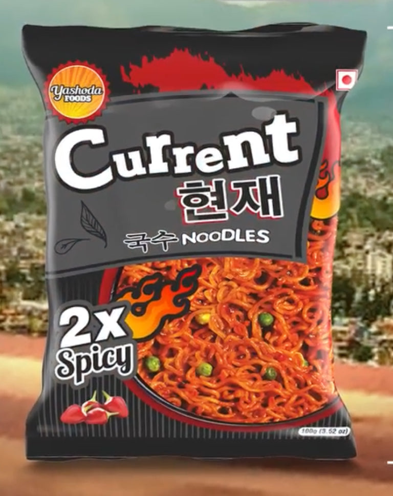 Current 2x Spicy Noodles, 5 Packs